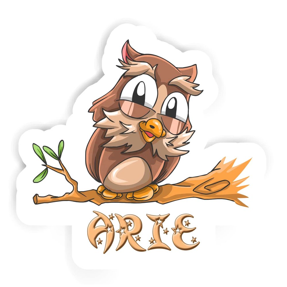 Arie Owl Sticker (Large, 14x9.8 inch)