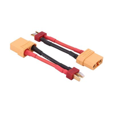 OliRC 2pcs Male T Plug to Female XT90 Connector Adapter with 14awg 2in Cable(C102-2)