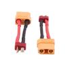 OliRC 2pcs Male T Plug to Female XT90 Connector Adapter with 14awg 2in Cable(C102-2) view 2