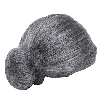 Hosfairy 1Pcs Old Lady Wig for Halloween Christmas Cosplay Accessory (Gray)