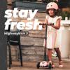 Scoot & Ride Stand-up Push Scooter for Children Ages 3-6, Highwaykick 3, Peach view 3