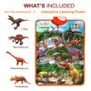 Just Smarty Interactive Dinosaur Toys Learning Poster | Dinosaur Toys for Kids 3-5 | Spinosaurus, Brachiosaurus, Trex, Velociraptor, Ankylosaurus and Other Reptile Toys | Best Dinosaur Party Favors view 3