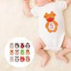 12pcs Baby Sticker, Gender Neutral Monthly Stickers for Baby boy or Girl, Create Beautiful Memories with Our Cute Animal Designs view 2