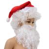 Amosfun Santa Wig and Beard Set Hat Santa Claus White Wig Fake Beard Fancy Dress-up Accessories for Christmas Cosplay Costumes view 2