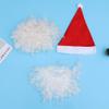 Amosfun Santa Wig and Beard Set Hat Santa Claus White Wig Fake Beard Fancy Dress-up Accessories for Christmas Cosplay Costumes view 4