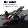 QIAONIUNIU Toy Airplane Model Planes Alloy Pull Back Fighter for Boys with Flashing Lights, Real Jet Sound (Black) view 2