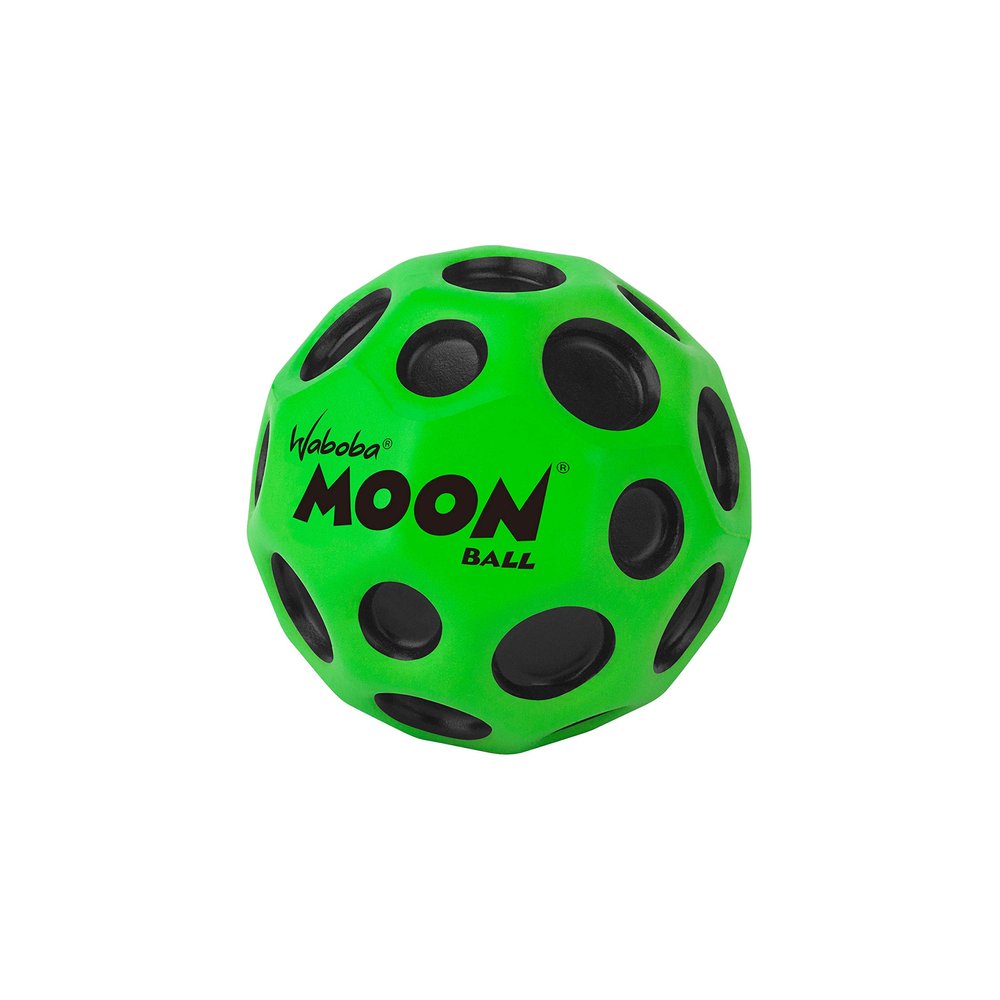 Waboba The Original Moon Ball - Hyper Bouncy Ball  Makes Pop Sound When Bounced - All Ages Extreme Bounce & Fun - Perfect for Active Play & Indoor or Outdoor Games - Green