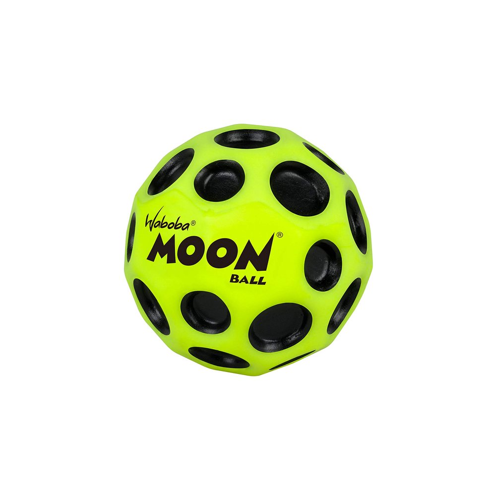 Waboba The Original Moon Ball - Hyper Bouncy Ball  Makes Pop Sound When Bounced - All Ages Extreme Bounce & Fun - Perfect for Active Play & Indoor or Outdoor Games - Yellow