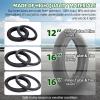 12.5'' Front and 16'' Back Wheel Replacement Tubes and Tires | Compatible with BoB Stroller Tire Tube Revolution SE/Pro/Flex/SU/Ironman - Made from BPA/Latex Free Butyl Rubber view 2