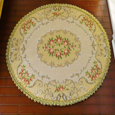 1/12 Elegant Beautiful Red Roses Floral Royal Dollhouse Miniature Lace Rug