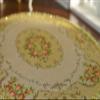 1/12 Elegant Beautiful Red Roses Floral Royal Dollhouse Miniature Lace Rug view 2