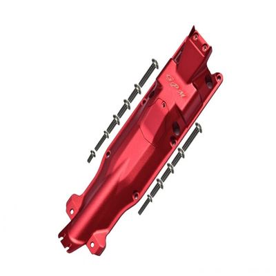 GPM 13PC Set Upgrades Aluminum 3D Skid Plate for Middle of Chassis for 1/10 E-Revo Vxl Brushless86086-4 RC Cars