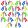 Elcoho 18 Pack Kids Rainbow Jump Rope Set Jumping Ropes Skipping Ropes for Kids Outdoor Fun, Party Favors, 7.2 Feet view 1