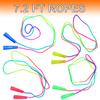 Elcoho 18 Pack Kids Rainbow Jump Rope Set Jumping Ropes Skipping Ropes for Kids Outdoor Fun, Party Favors, 7.2 Feet view 3
