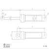 1PC LESU 50MM Hydraulic Oil Cylinder 1/14 RC Car DIY Dumper Truck TMY Model view 3