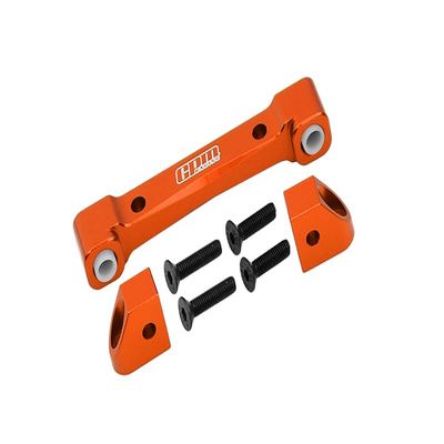 GPM for TRAXXAS-1/10 4WD Ford GT4-TEC 2.0 Aluminum Rear Lower Suspension Mount -7PC Set (Orange)