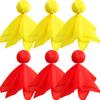 6 Pack Football Penalty Flags Tossing Flags Sports Fan Set Party Accessories for Football Theme(Yellow and Red) view 1