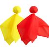 6 Pack Football Penalty Flags Tossing Flags Sports Fan Set Party Accessories for Football Theme(Yellow and Red) view 2