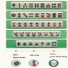 HenMerry Chinese Mahjong Set 144 Tiles Mahjong Accessories Handbag Tablecloth Chinese Classic Tile Games Mini Mahjong Set 30MM Ivory view 3