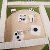 HenMerry Chinese Mahjong Set 144 Tiles Mahjong Accessories Handbag Tablecloth Chinese Classic Tile Games Mini Mahjong Set 30MM Ivory view 4