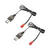 Fielect 2pcs JST USB Charger Cable 3.6V 250MA Output Ni-Cd Ni-Mh Battery Pack for RC Excavator RC Cars view 1