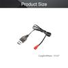 Fielect 2pcs JST USB Charger Cable 3.6V 250MA Output Ni-Cd Ni-Mh Battery Pack for RC Excavator RC Cars view 2