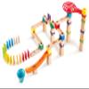 Hape Marble Run Race Track | Wooden DIY Marble Run Set with Dominoes, STEAM Educational Learning Toy, 81 Pieces, for Kids 3 Years+ view 1