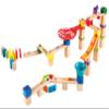Hape Marble Run Race Track | Wooden DIY Marble Run Set with Dominoes, STEAM Educational Learning Toy, 81 Pieces, for Kids 3 Years+ view 3