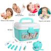 Anpro 46Pcs Medical Toy Kids Doctor Pretend Play Kit, Pretend Play Set with Stethoscope for Kids Doctor Role Costume Dress-Up, Birthday Gifts view 3