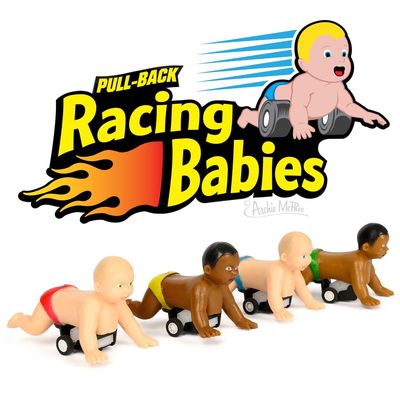 Archie McPhee Racing Babies - Set of 4