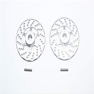 GPM for TRAXXAS-1/10 4WD Ford GT4-TEC 2.0 Aluminum +1MM HEX with Brake DISK-4PC Set (Gray)