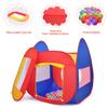 Costzon Ball Pit Play Tent for Kids, 100 Balls Included, Portable Baby Play House for Toddler Indoor & Outdoor USe, Easy Pop Up Fold into a Carrying Case (Red & Purple) view 3