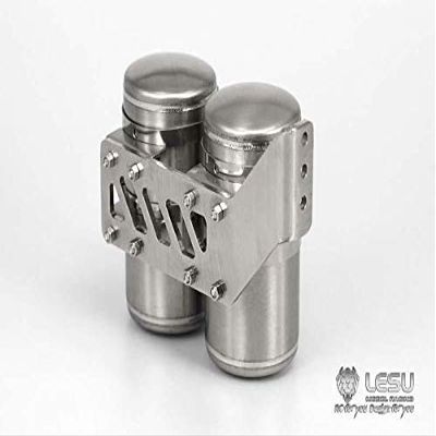 Lesu Metal CNC Air Tank for 1/14 Rc DIY 3348 Dumper Tractor Truck