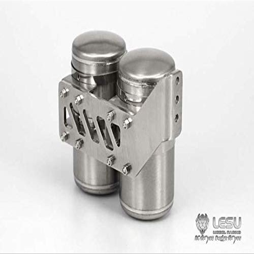 Lesu Metal CNC Air Tank for 1/14 Rc DIY 3348 Dumper Tractor Truck