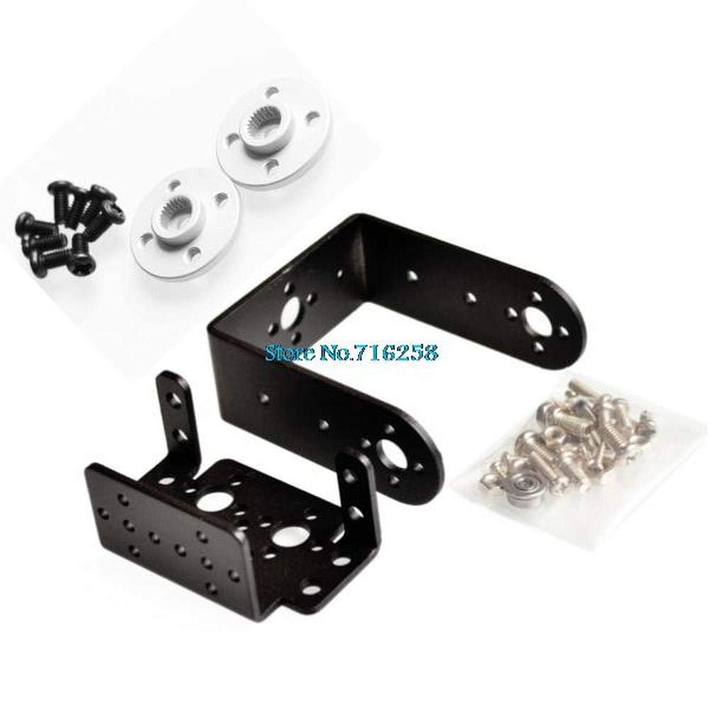 1set 2 DOF Short Pan and Tilt Servos Bracket Sensor Mount Kit for Compatible MG995 Retail