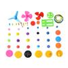 55pcs Colorful Mixed Plastic Gear Gearbox DIY Child Kid Toy Ship Car Boat Plane Robot Air Craft RC Model DIY Repair Toolkit view 1