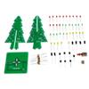 10SETS/LOT Three-Dimensional 3D Christmas Tree LED DIY Kit Red/Green/Yellow LED Flash Circuit Kit Electronic Fun Suite view 2