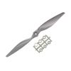 uxcell RC Propellers CW 11x7 Inch 2-Vane for Airplane Nylon Gray with Adapter Rings view 1