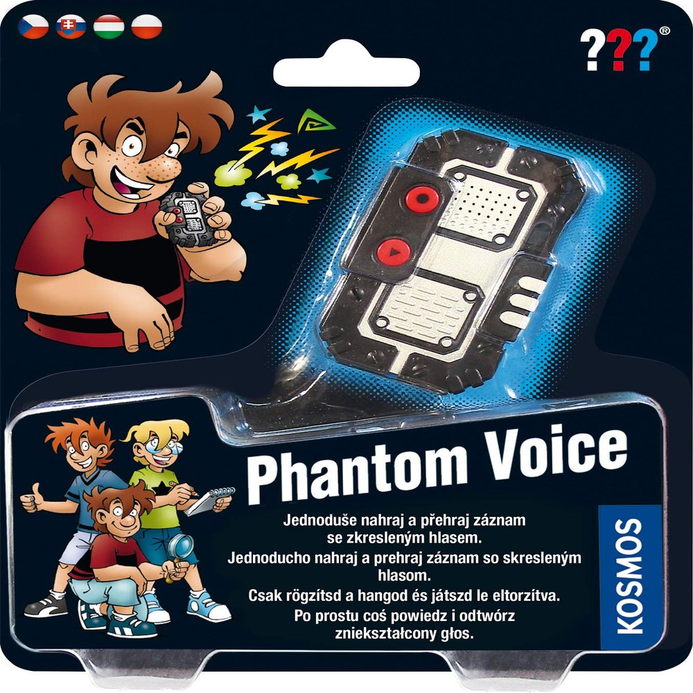 Kosmos - Die DREI Phantomstimme mehrsprachige Version (HU, CZ, SK, PL, Nicht DE) Detective Toy, Colour Equipment for Children, Experimentier Set, 616458