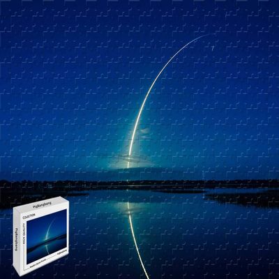 1000 Piece Jigsaw Puzzle - Falcon Rocket Launches Spacex Intellectual Games Unique Puzzle Wooden Puzzle,29.5 X 19.6 Inch