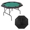 LUCKYERMORE Poker Table 8 Player 48 Octagon Folding Texas Poker Blackjack Game Table with Cup Holder view 1