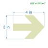 iSYFIX Glow in the Dark Arrow Stickers, 4x3 Inch, 30 Pack view 2