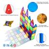 MAGBLOCK Magnetic Tiles Building Blocks 130 Pcs Magnet Tiles for Kids Ages 4-8 Magnetic Toys for Boys and Girls Ages 8-10 view 2