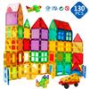 MAGBLOCK Magnetic Tiles Building Blocks 130 Pcs Magnet Tiles for Kids Ages 4-8 Magnetic Toys for Boys and Girls Ages 8-10 view 4