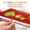 Cali's Books Jingle Bells USB-C Rechargeable Christmas Musical Book - Toddler Interactive Christmas Books for Kids and Babies - Sound Books for Toddlers 1-3 - Baby view 2