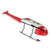 RC Helicopter AS350 Ecureuil 450 Pre-Painted Fuselage for 450 Size Helicopters.Suitable for Almost All 450 Size(325mm Rotor Blade) Helicopters Red White Silver Painting view 2