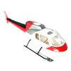 RC Helicopter AS350 Ecureuil 450 Pre-Painted Fuselage for 450 Size Helicopters.Suitable for Almost All 450 Size(325mm Rotor Blade) Helicopters Red White Silver Painting view 4