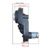 24V 30000RPM Gearbox for Powered Wheel Large Axle Hole, 24 Volt High Torque Motor with Gear Box for Disney Pink Princess Carriage Original Replacement Parts view 2