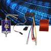 Brush Power Set, Durable 540 Brushed Motor with Cooling Fin + 45A Brushed ESC Set for 1/10 RC Buggy Truggy Truck(Orange) Model Car Accessories view 2