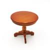 SXFSE Dollhouse Decoration Accessories, 1:12 Dollhouse Furniture Miniature Wooden Round Side Table view 1